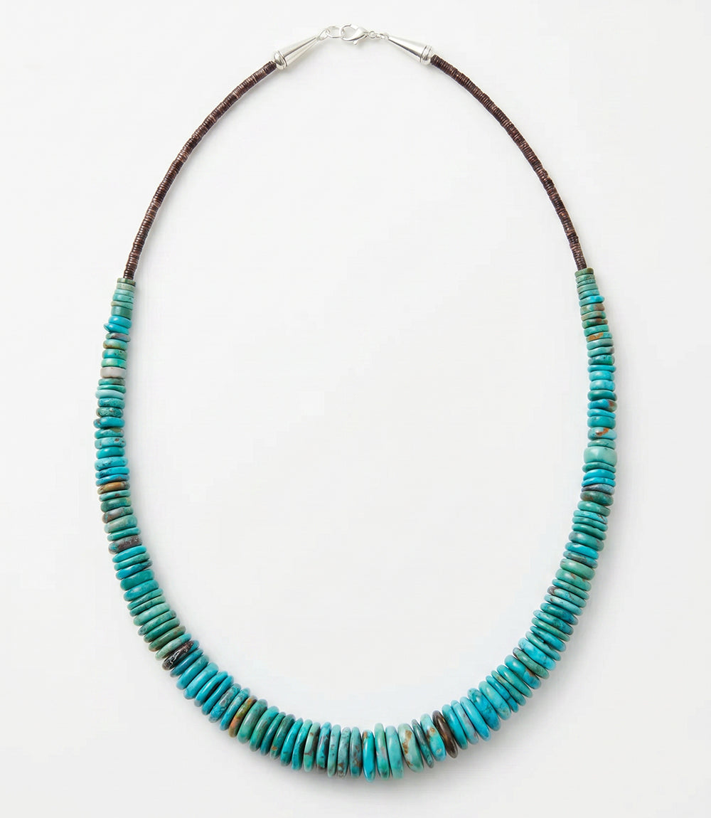 Single Strand Graduated Turquoise Necklace