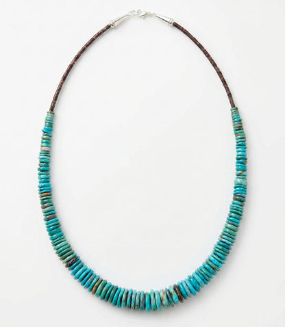 Single Strand Graduated Turquoise Necklace