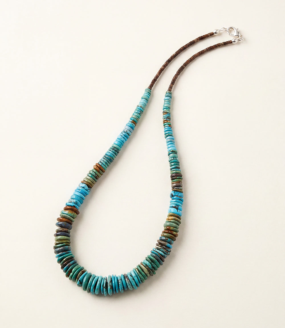 Single Strand Graduated Turquoise Necklace