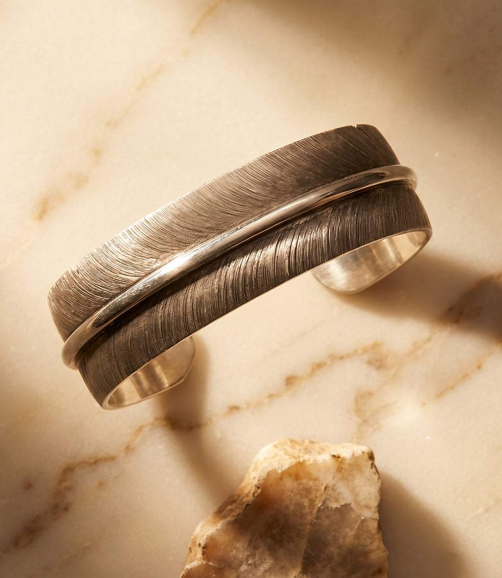 Sterling Silver Feather Bracelet