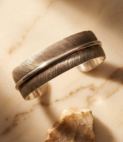 Sterling Silver Feather Bracelet
