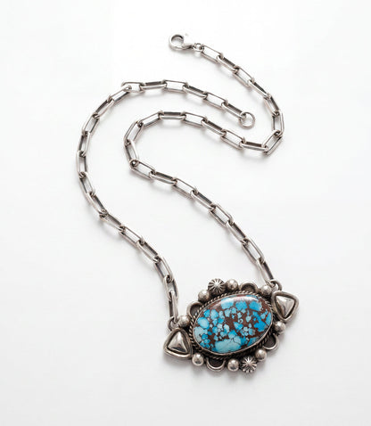 Sterling Silver Golden Hill Turquoise Necklace