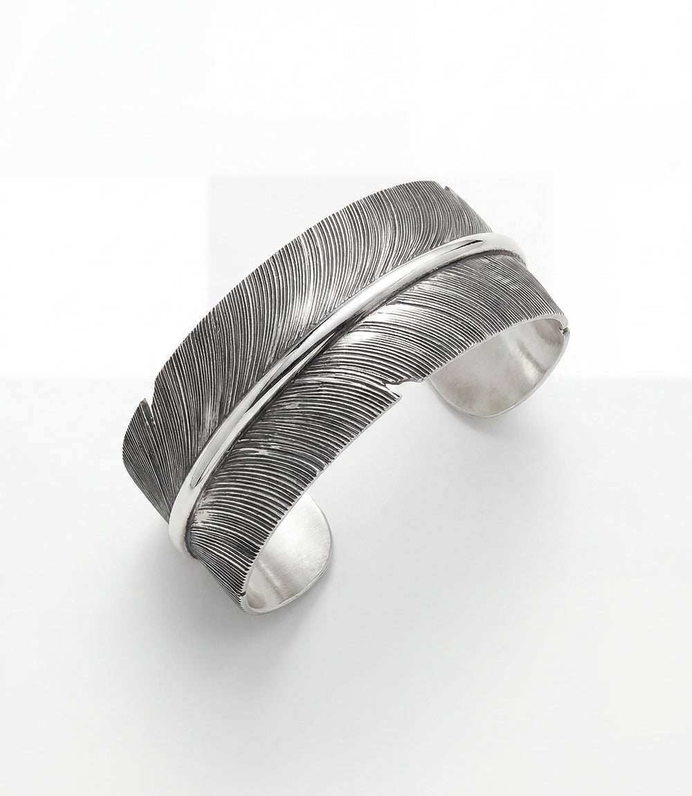 Sterling Silver Feather Bracelet