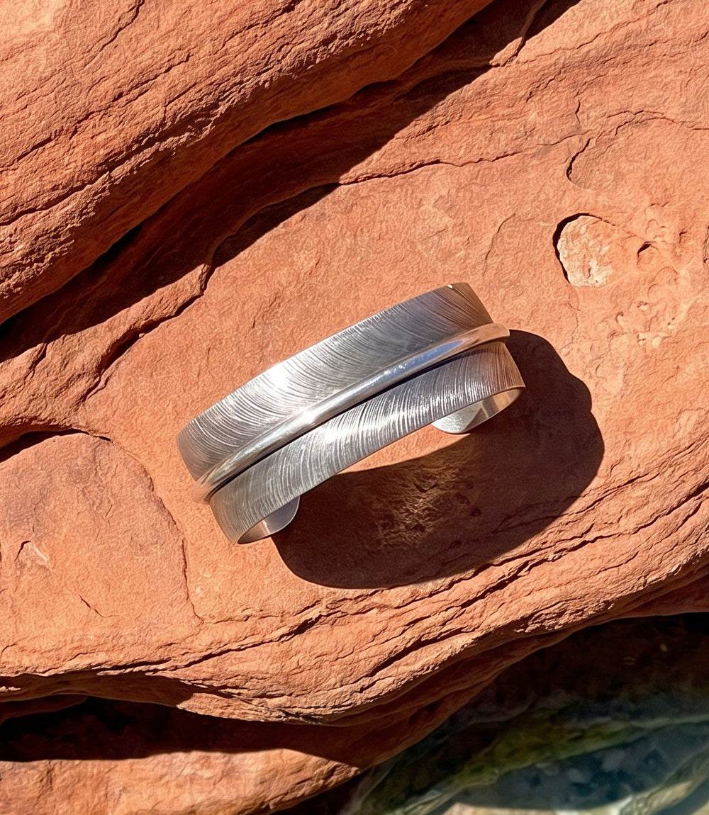Sterling Silver Feather Bracelet