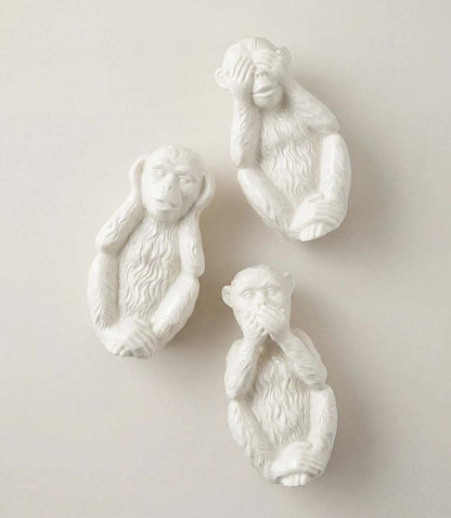 Hear No Evil, See No Evil, Speak No Evil Monkeys