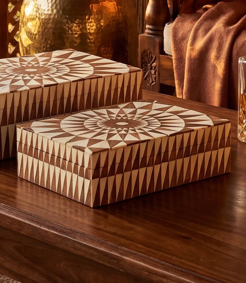 Small Mosaic Bone Decorative Box