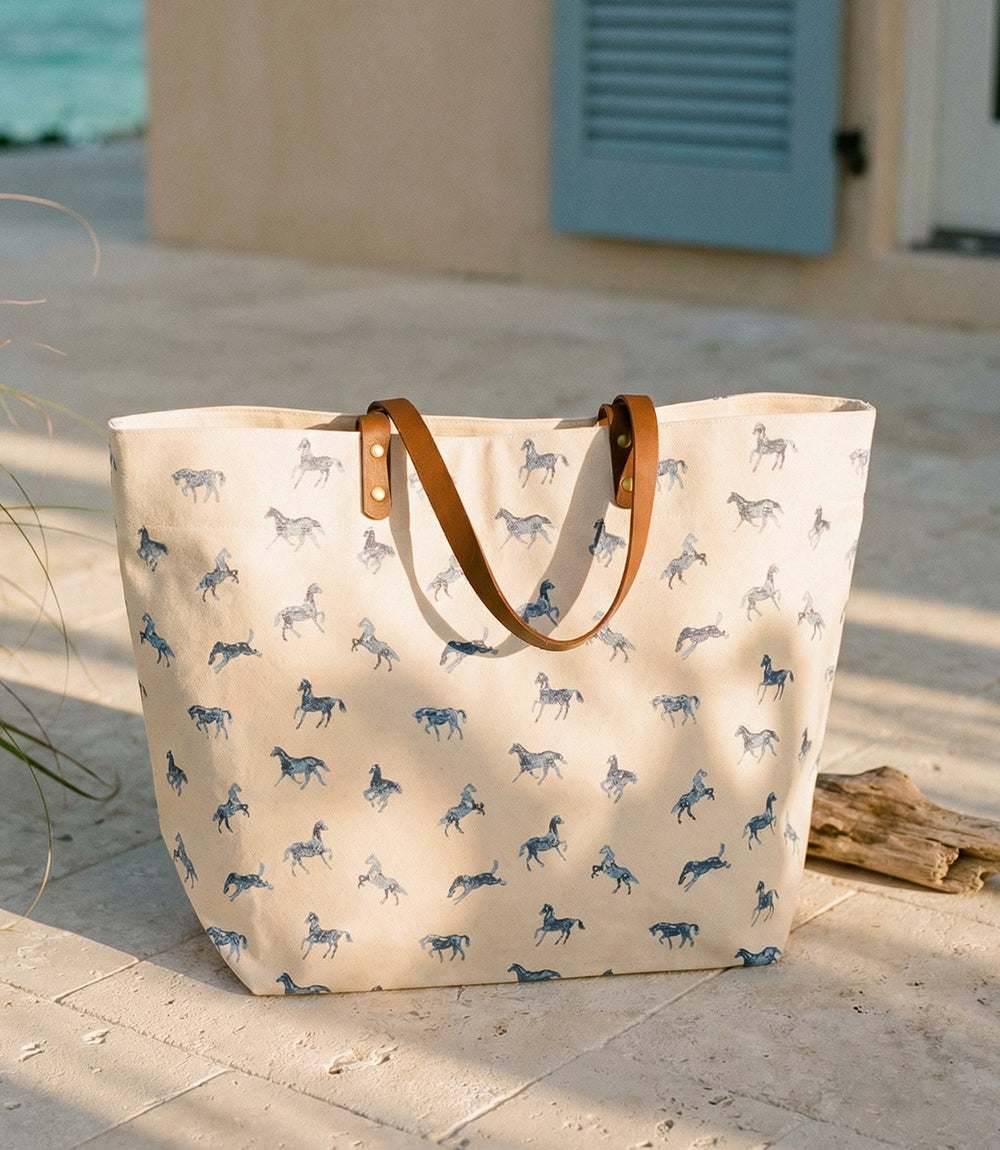 Mini Horse Print Tote Bag