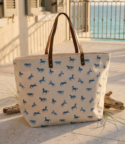 Mini Horse Print Tote Bag