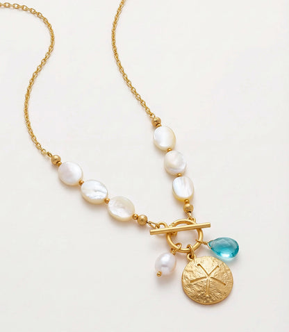 Sand Dollar Charm Toggle Necklace