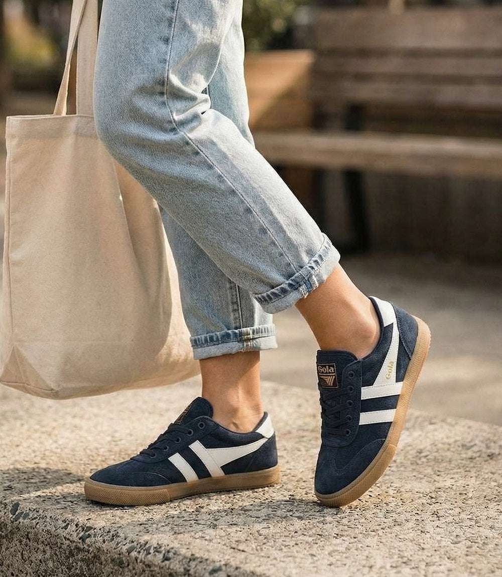 Gola Badminton Suede Plimsoll Sneakers