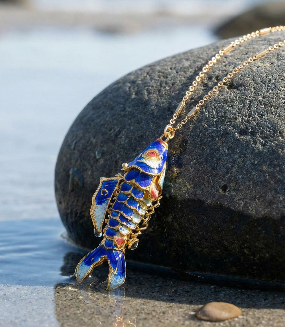 Gone Fishing Pendant Necklace