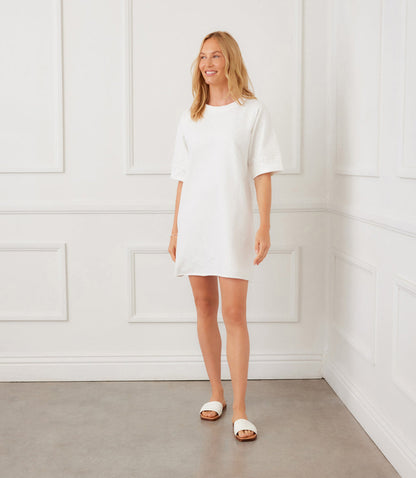 Raglan Sleeve Embellished Knit Dress