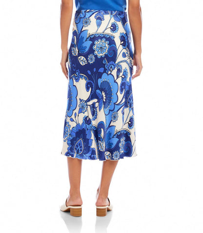 Bias Cut Midi Skirt