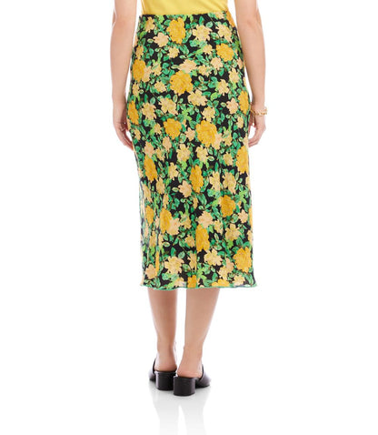 Bias Cut Midi Skirt