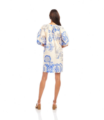 Puff Sleeve Peasant Dress