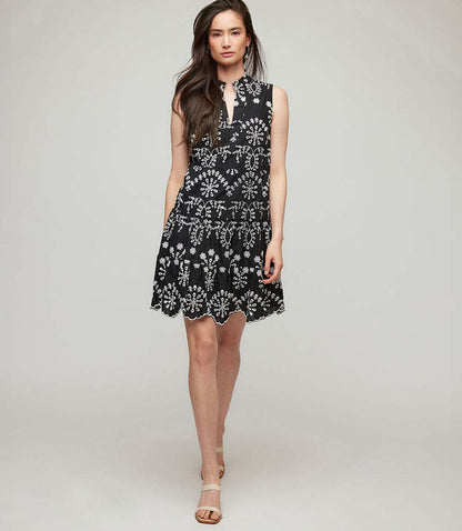 Sleeveless Eyelet Dress