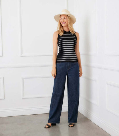 Stripe Ribbed Sweater Tank