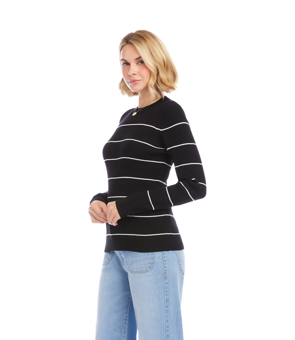 Stripe Ribbed Sweater