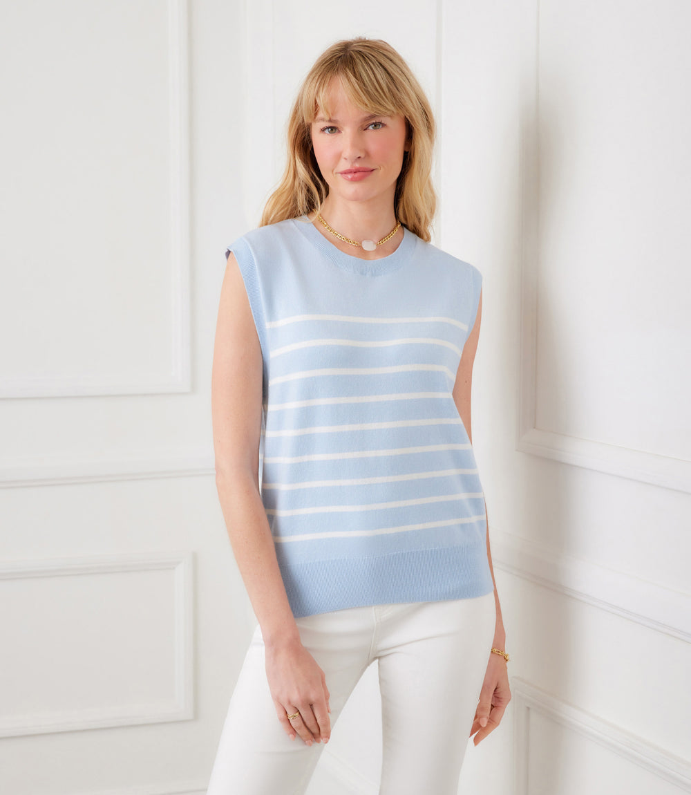 Stripe Sweater Tank