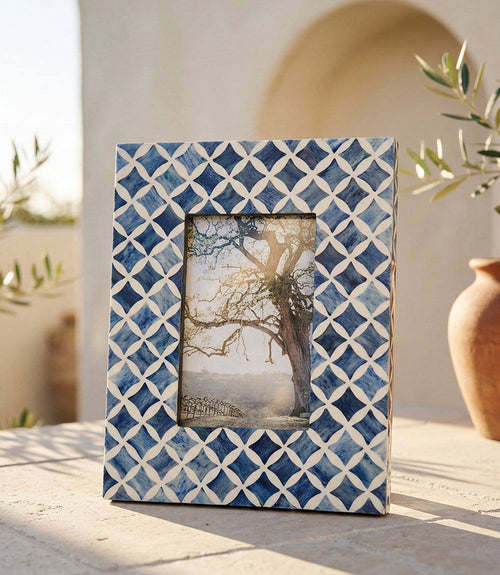 Mosaic Bone Picture Frame