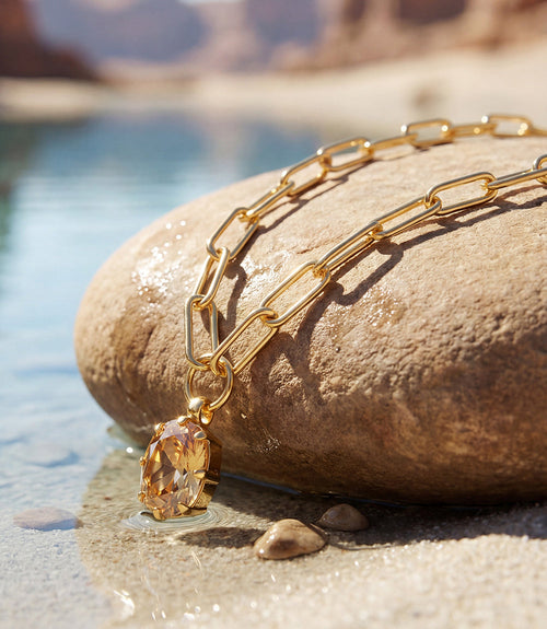 Oval Pendant Necklace