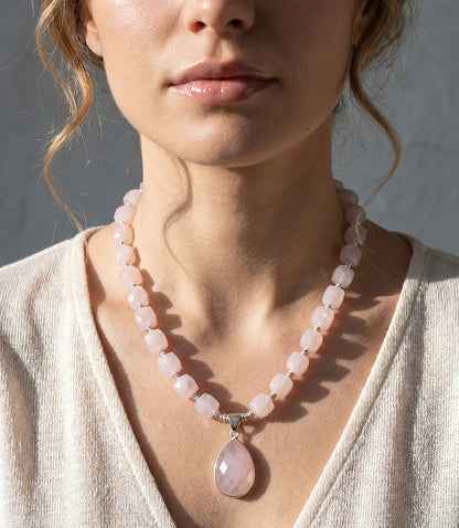Pink Opal Statement Necklace