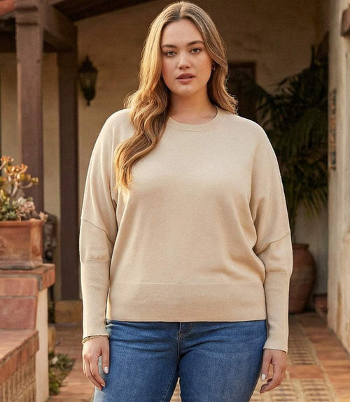 Plus Size Dolman Sleeve Sweater