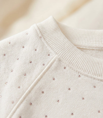Raglan Sleeve Embellished Knit Dress