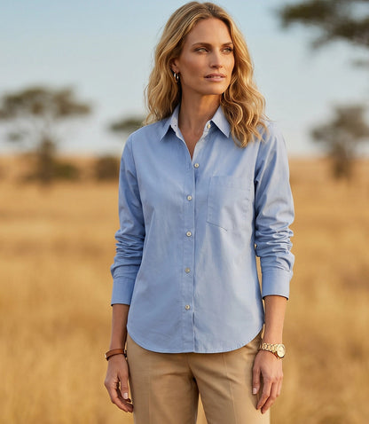 Ruched Sleeve Button-Up Shirt