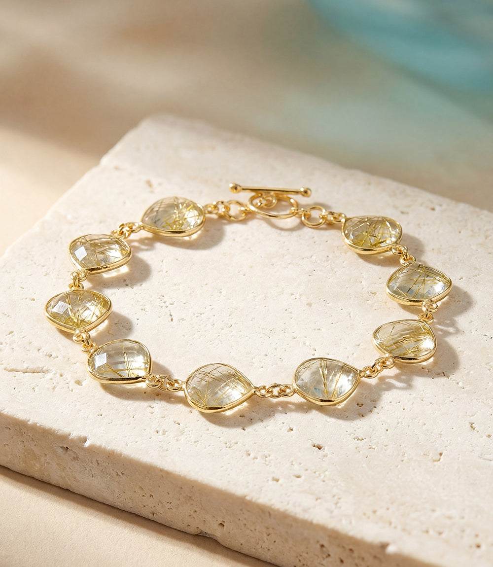 Rutilated Quartz Bracelet