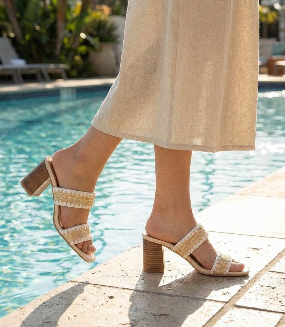 Seychelles Hattie Raffia Heel Sandals