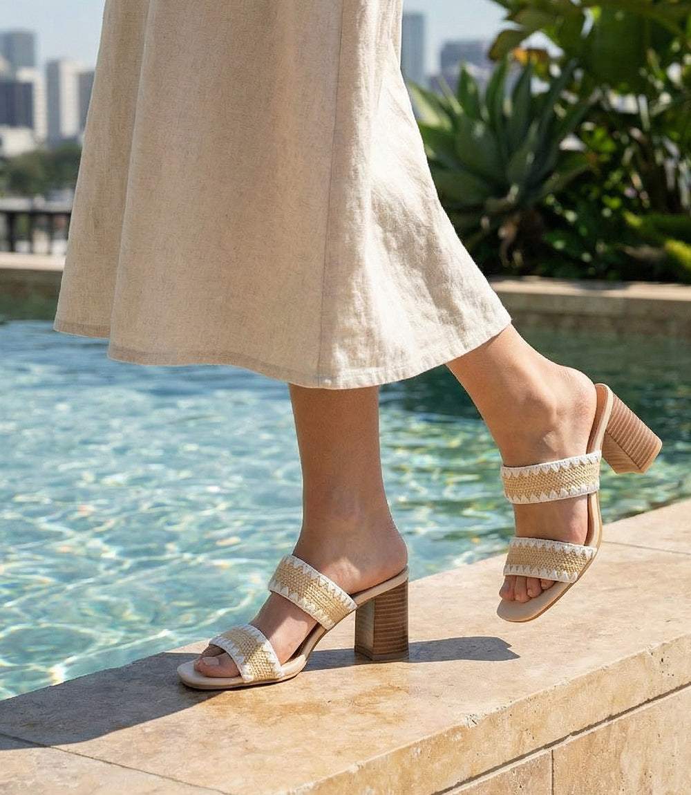 Seychelles Hattie Raffia Heel Sandals