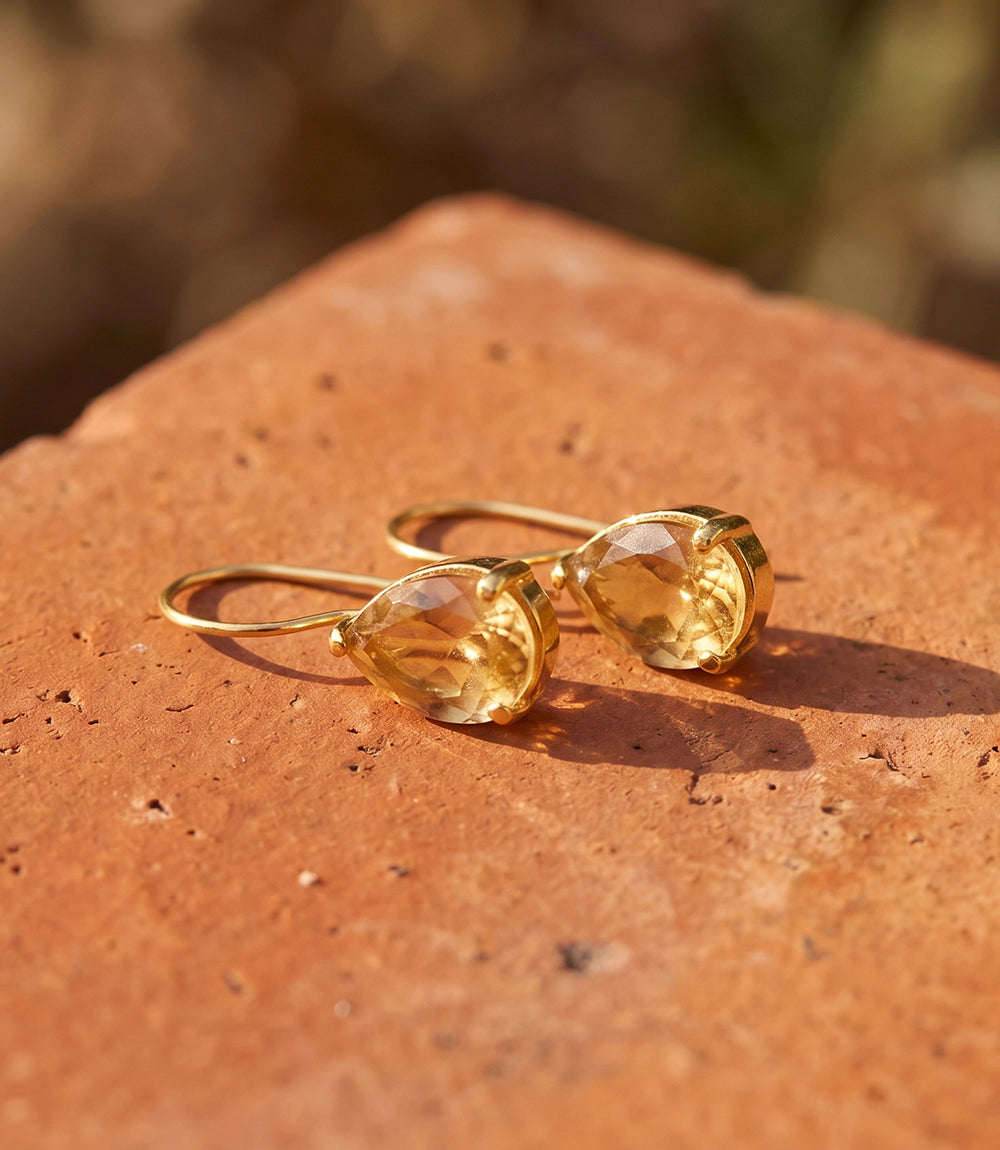 Sienna Teardrop Gemstone Earrings