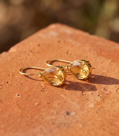 Sienna Teardrop Gemstone Earrings