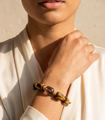 Tigers Eye Link Bracelet
