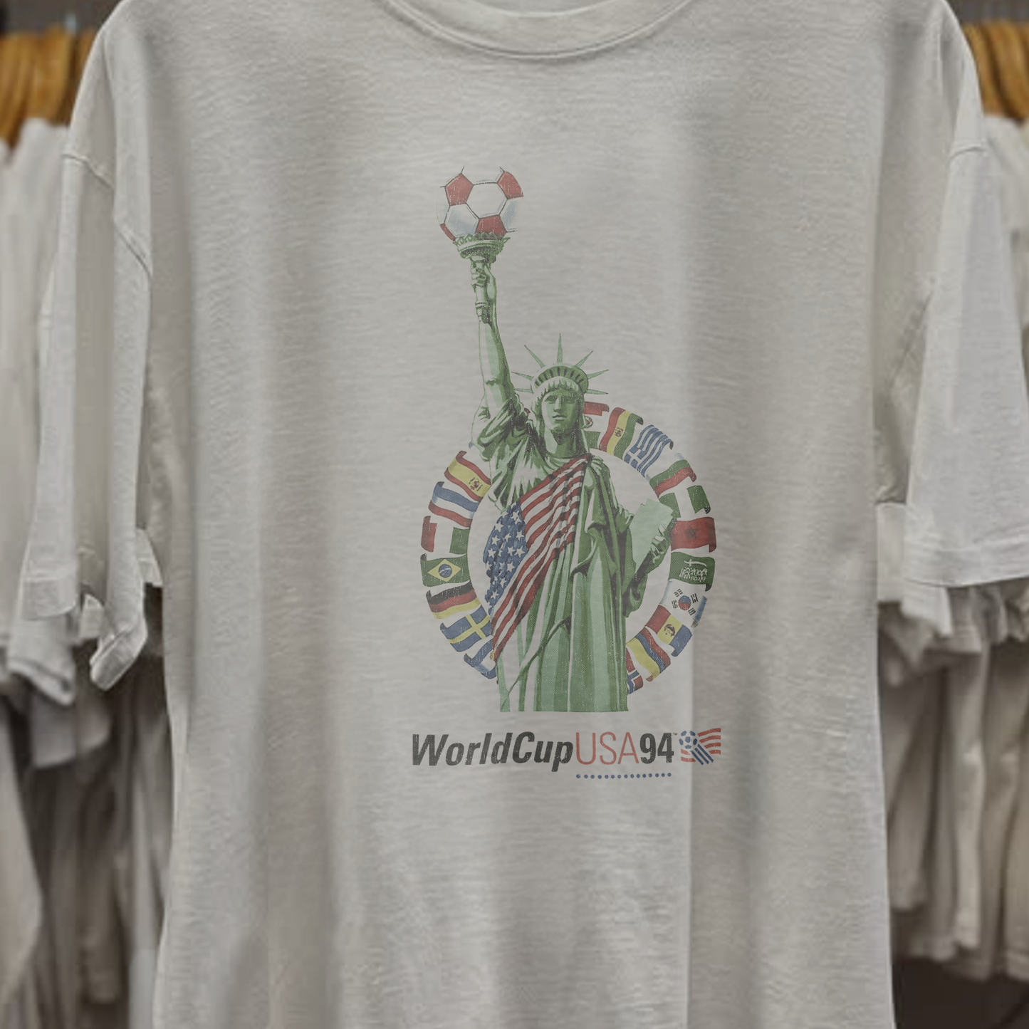 1994 USA World Cup Liberty Washed White Tee