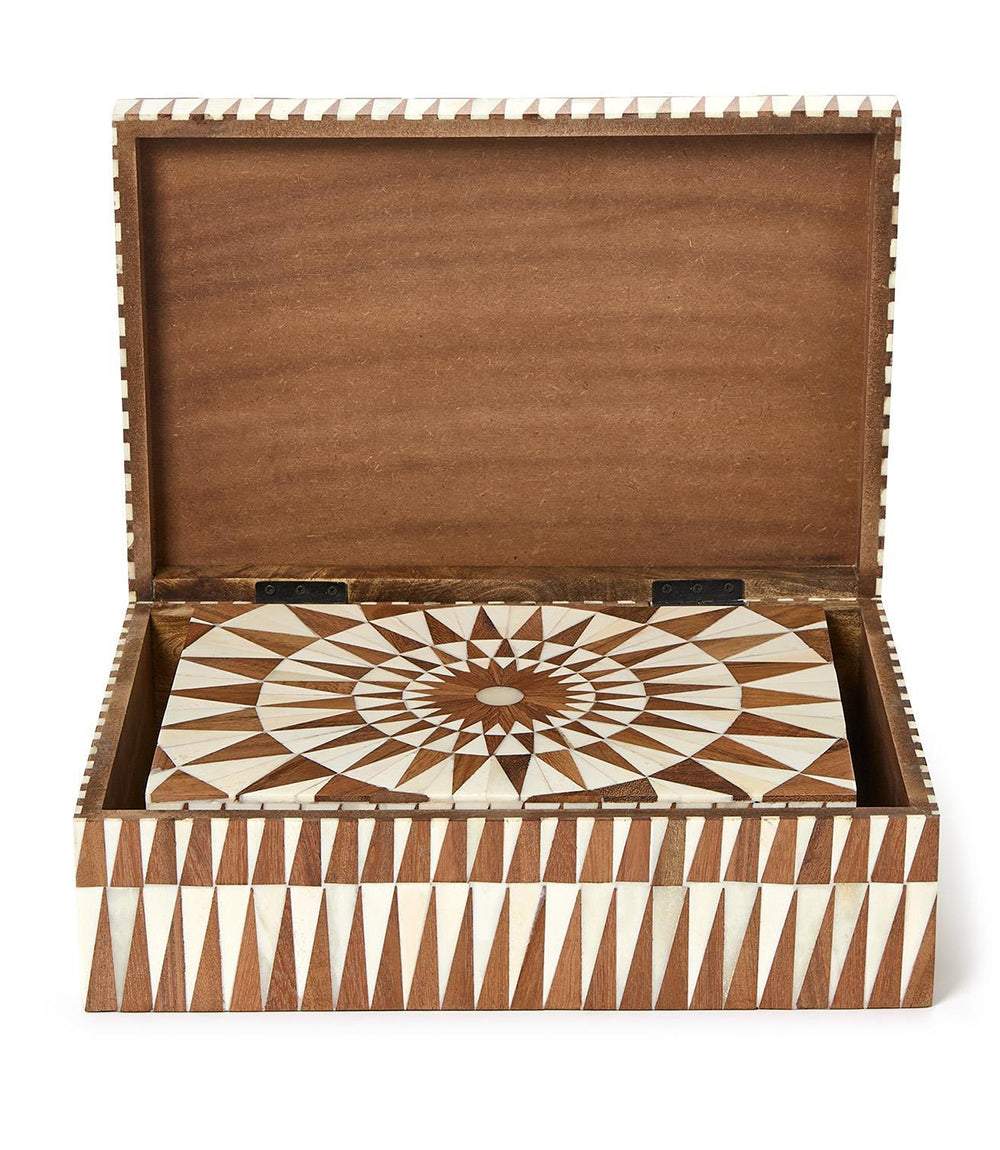 Large Mosaic Bone Decorative Box