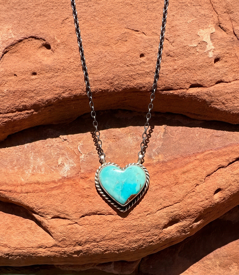 Turquoise Heart Necklace