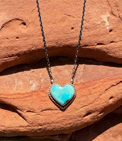 Turquoise Heart Necklace