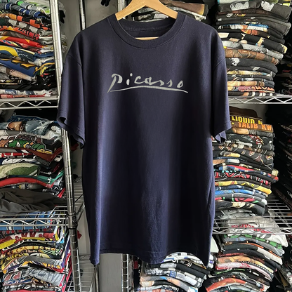 80s Picasso Walker Art Center Washed Navy Tee