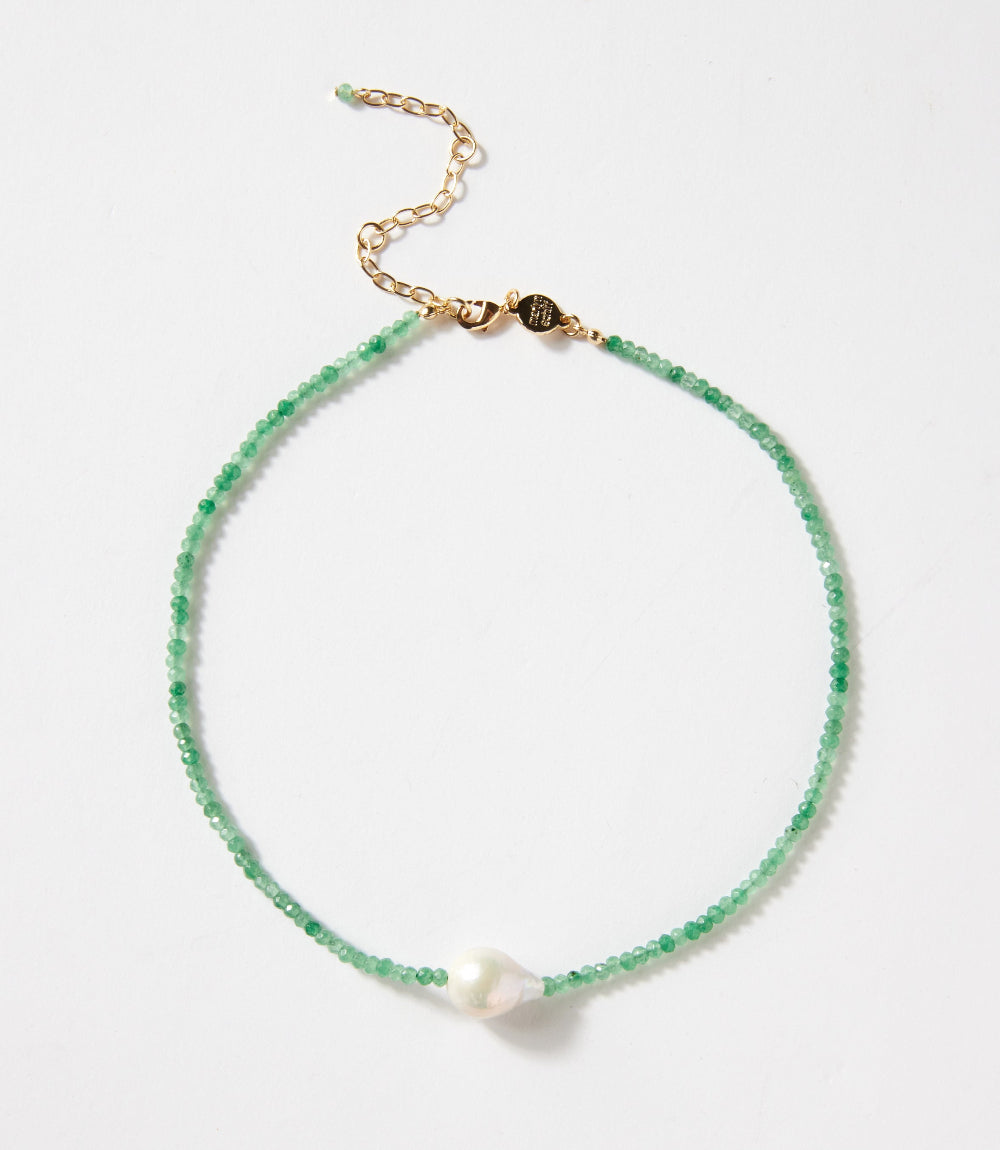 Beaded Pearl Necklace