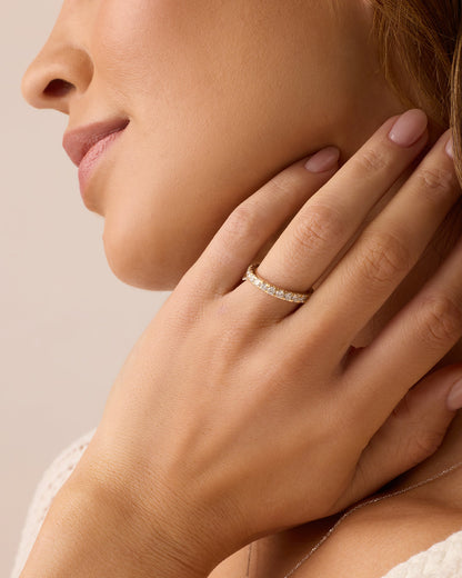 14K Lab Grown Diamond Eternity Ring 2mm