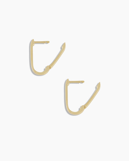14K Gold Parker Link Huggies