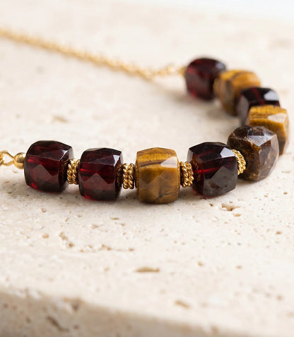 Tigers Eye Link Necklace