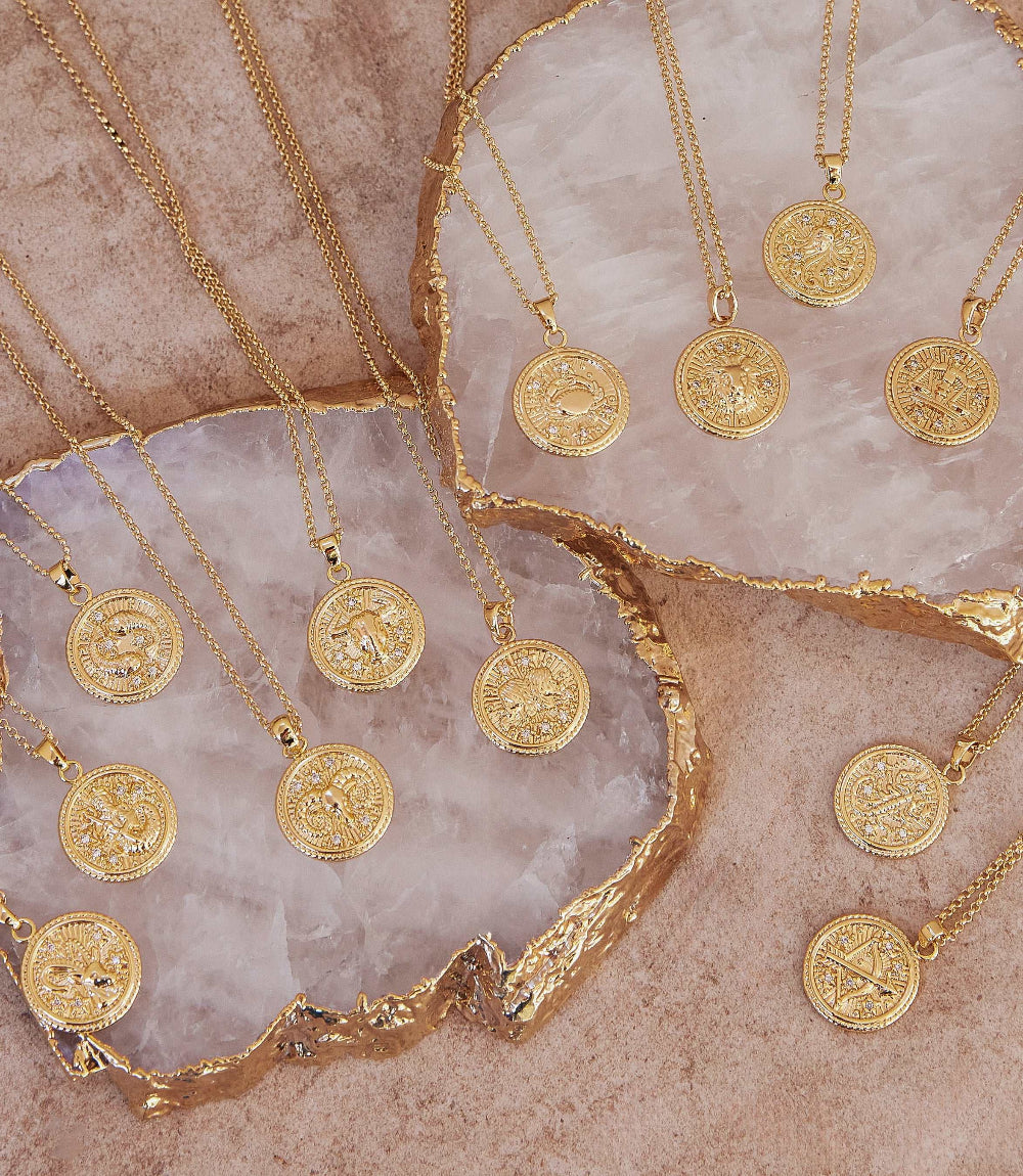Virgo Coin Necklace