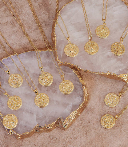Virgo Coin Necklace