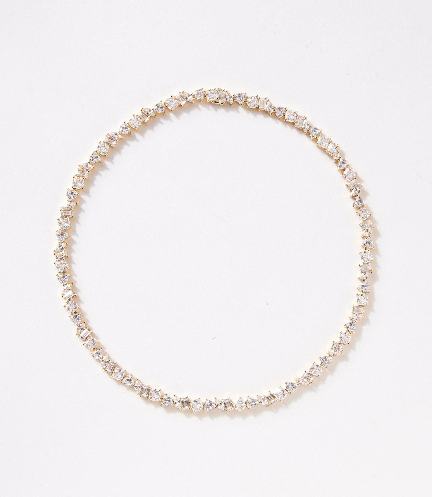Multi Shaped Tennis Necklace