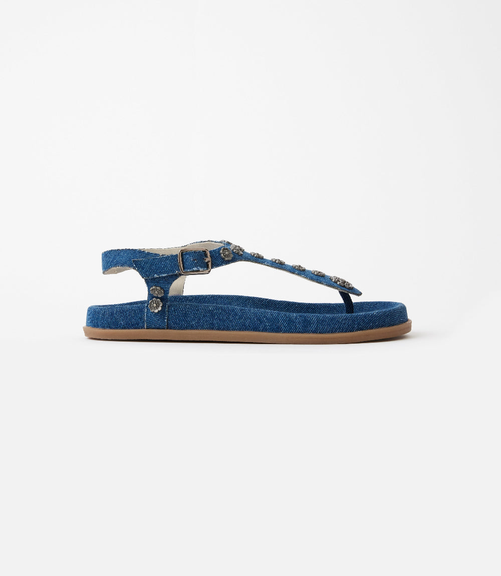 Seychelles Sunday Funday T-Strap Studded Sandals