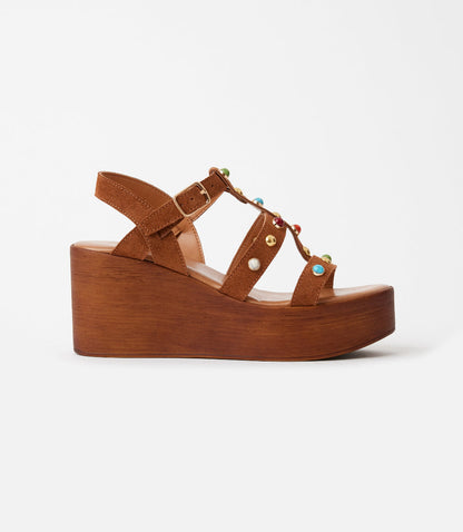 Seychelles Ticket To Ride Suede Wedge Sandals