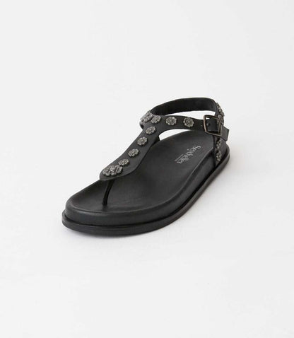 Seychelles Sunday Funday T-Strap Studded Sandals